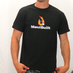 Maui Built Hawaiian Tattoo Hook Red/Yellow Classic Fit T-shirt