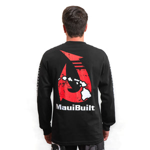 Maui Built Makau Hawaiian Hook Logo Long Sleeve T-shirt