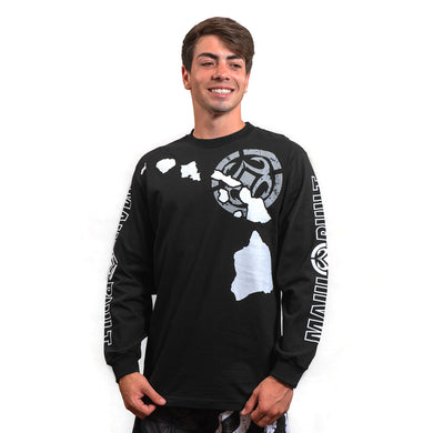 Maui Built Hawaiian Island Chain Logo Long Sleeve T-shirt