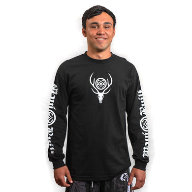 Maui Built Deer Skull Logo Long Sleeve T-shirt