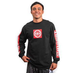 Maui Built Red Bar Logo Long Sleeve T-shirt