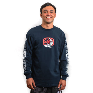 Maui Built Mano Hawaiian Shark Logo Long Sleeve T-Shirt