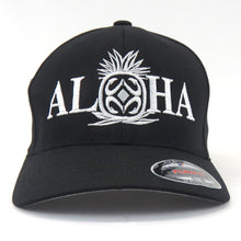 Load image into Gallery viewer, Maui Built Aloha Pineapple Logo Embroidery Flex Fit Cap