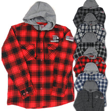 Load image into Gallery viewer, Maui Built Hooded Flannel Shirt