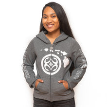 Load image into Gallery viewer, Maui Built Women&#39;s Hawaiian Isle Chain Logo Jacket