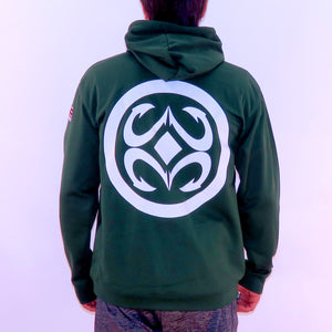 Maui Built Logo Pull Over Hoody Jacket - Green