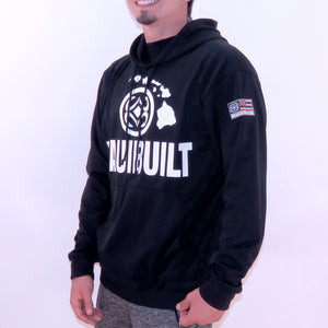 Maui Built Logo Pull Over Hoody Jacket - Black