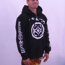 Load image into Gallery viewer, Maui Built Logo Zippered Fleece Hoody - Black