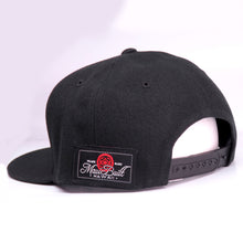 Load image into Gallery viewer, Maui Built Circle Patch Black Snapback Cap