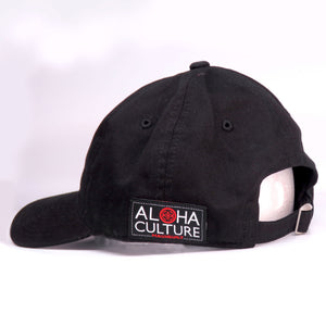 Maui Built Square Patch Black Buckle Back Cap