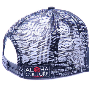 Black Logo Mesh Back Cap