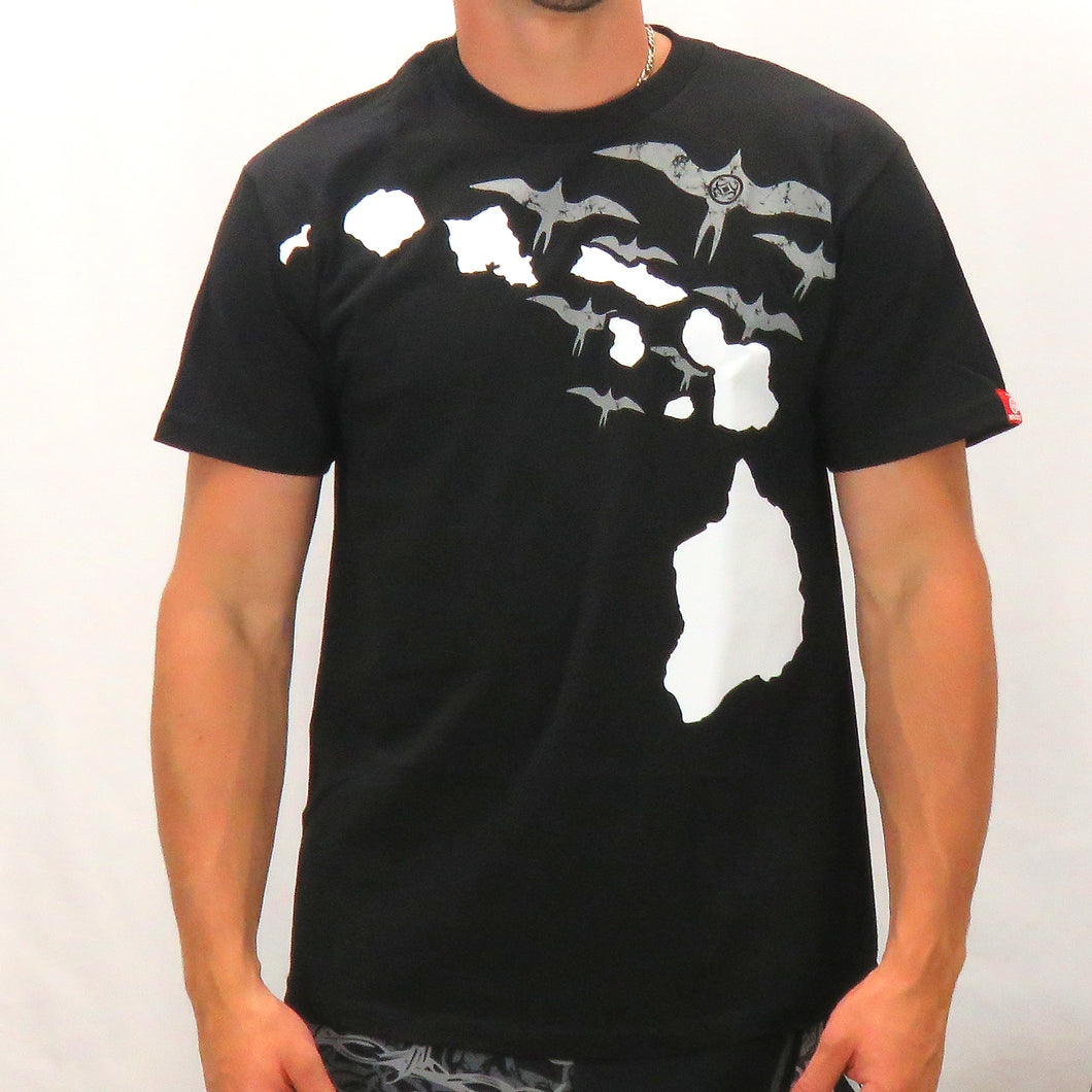 Maui Built Hawaiian Iwa Bird and Hawaiian Island Chain Classic Fit T-shirt