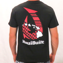 Load image into Gallery viewer, Maui Built Hawaiian Tattoo Hook Red/Black Classic Fit T-shirt
