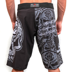 Maui Built Skull Logo Board Short