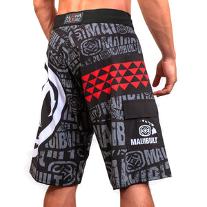 Maui Built Logo Tribal Board Short